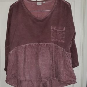Anthropologie Peplum sweatshirt